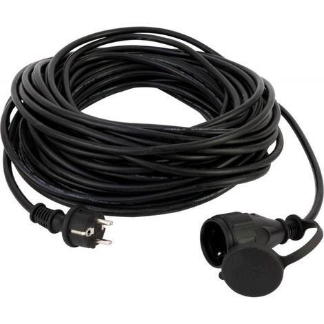 Rallonge 50m H05RR-F 3G1,5 IP44 noir (Par 2) (1/3)