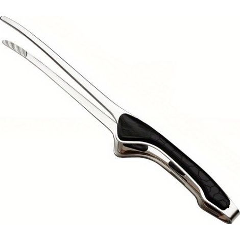 Pince de cuisine pro en inox 304 avec manche silicone antidérapant, lavable au lave-vaisselle. (1/5)