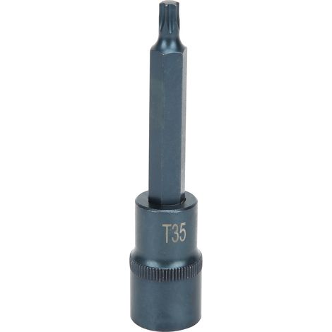 Lot de 100 embouts étoile T35, acier S2 bleui, résistant à la rouille, haute précision, outils à main. (1/5)