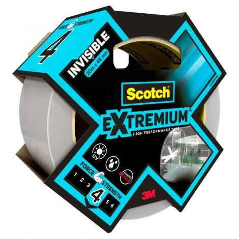 3M – Toile de réparation transparente 20m x 48mm – Résistante aux UV et à l'humidité – Déchirable à la main – Pour surfaces en verre et plastique (1/5)