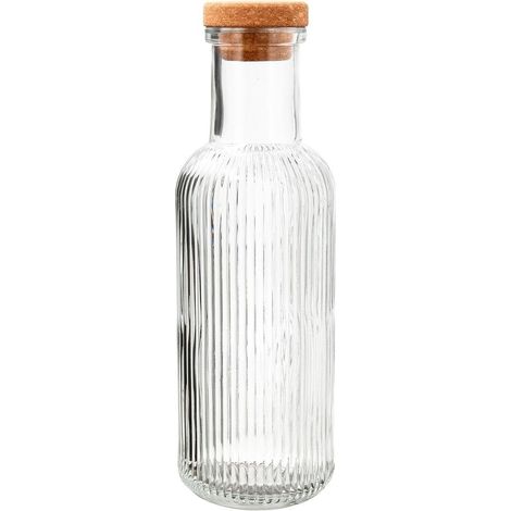 BOTELLA VIDRIO TAPON CORCHO MAISON 1L.