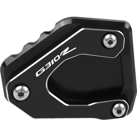 (G310R-noir) Extension de béquille latérale CNC pour moto, compatible avec BMW G310R G310 R G 310R 2017-2019 2018 maxpower (1/4)