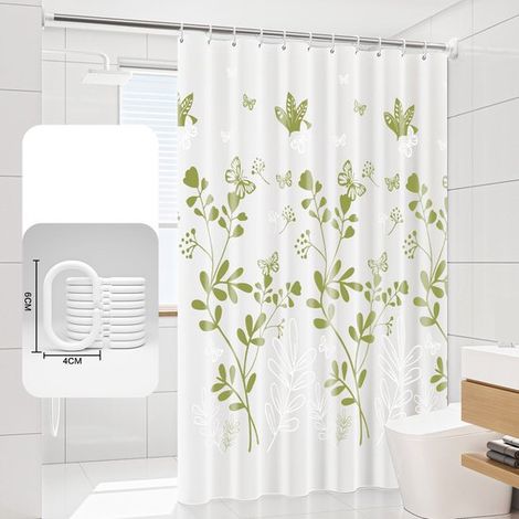 Cortina de ducha gruesa para baño, impermeable, antimoho, separadores de ambientes para baño.