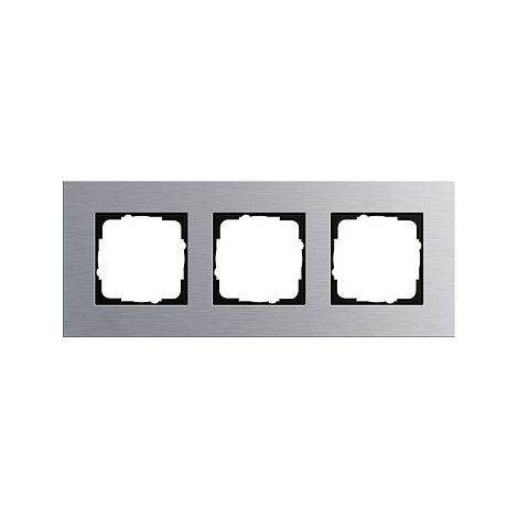 Gira Marco de cubierta 3f Gira Esprit Aluminio [021317], 0213 17