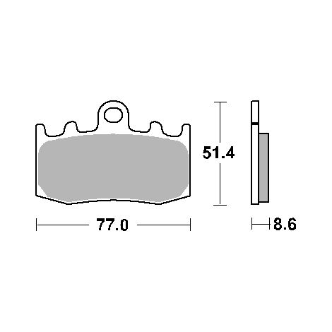 PASTILLAS DE FRENO SBS KH335 PARA PISTA Y DEPORTE, SINTER DORADO. COMPATIBLES CON: BMW R850/1100/1150/1200, K1200/1300 DELANTERAS (SUSTITUYE AL COMPUESTO RS).