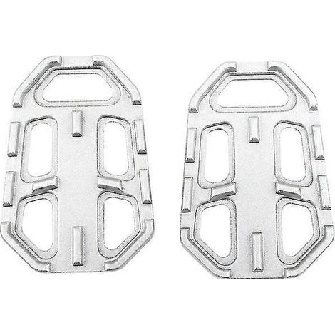 CNC-gefräste, breite Fußrasten für BMW F750GS, F850GS, G310GS, R1200GS, S1000XR, R NineT Scrambler, R NineT Urban/GS – Silber