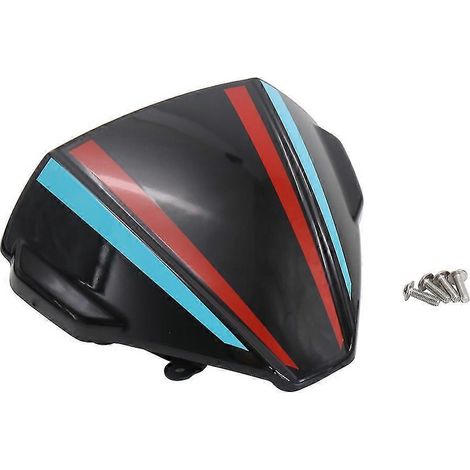 Pour Yamaha MT-09 (nouveauté 2021-2022) : pare-brise déflecteur de pluie, 7 couleurs (noir, bleu, rouge). Compatible MT-09, MT-09 SP, FZ-09, FZ-09. (1/5)