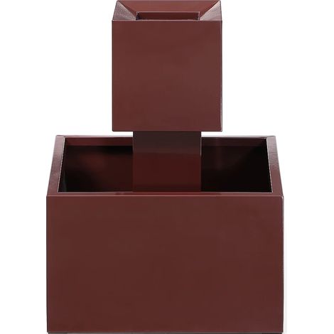 Fontaine d'extérieur en acier inoxydable avec LED - H.65 cm - Terracotta - CARDINA (1/5)