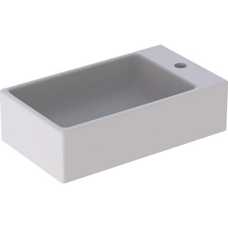 Geberit Diedro lave-mains cuve à gauche, trou de robinet à droite 40x23cm blanc (1/4)