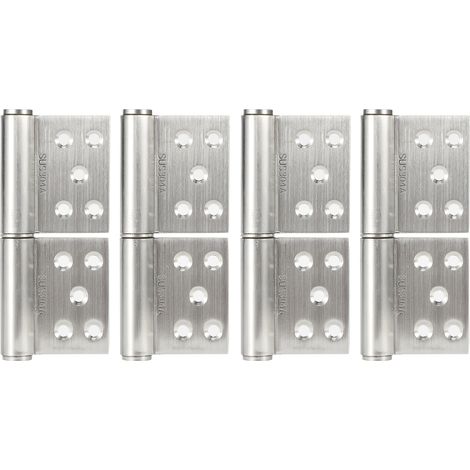 Charnière De Porte En Acier Inoxydable - Démontable Et Flexible - Pour Meubles Et Armoires - Lot De 2 (1/5)