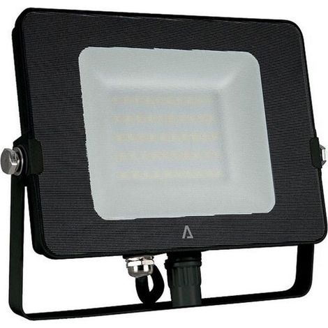 Projecteur LED NOIR 20W SMD 1600Lm Blanc chaud 3000K 230V Extérieur/Intérieur IP65 ASLO (1/5)