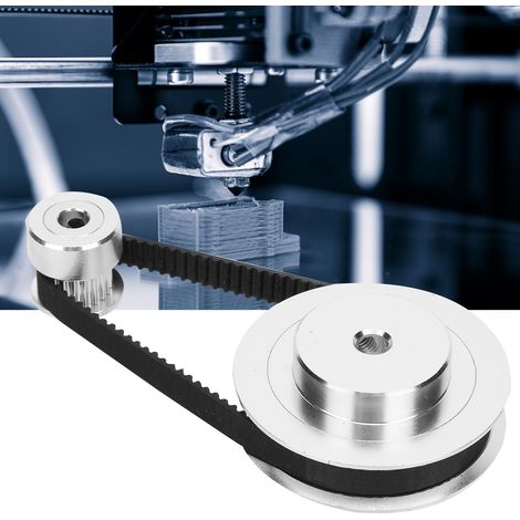 Poulie de distribution dentée GT2 en aluminium, 20 et 60 dents, pour imprimante 3D, synchronisation par courroie (1/5)