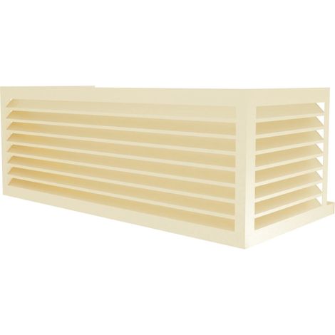 Cache unité extérieure en aluminium ivoire taille XXL - DECOCLIM-23AXXL1015