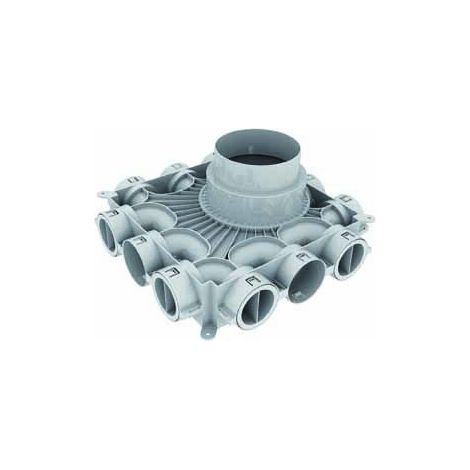 Vaillant Niedrigbau-Luftverteiler für Luftschlauch rund 75/62 mm, 0020231945