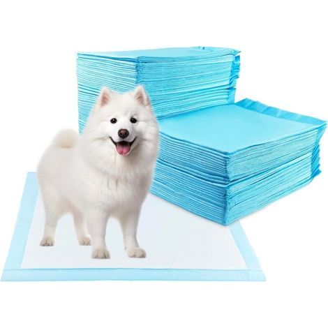 60 Pièces Alaise pour Chien, 60 x 90cm Alese Chiot, Tapis Absorbant Chien, Apprentissage de la Propreté Anti-Fuite Résistante Impermeable, Alese Jetable Séchage Rapide (1/5)