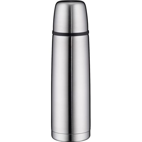 alfi ISOTHERM DV 500ml, borraccia isolante in acciaio con bicchiere, chiusura a vite a tenuta ermetica, tiene caldo per 12 ore, anti-impronte, durevole, per lavastoviglie, senza BPA (1/5)