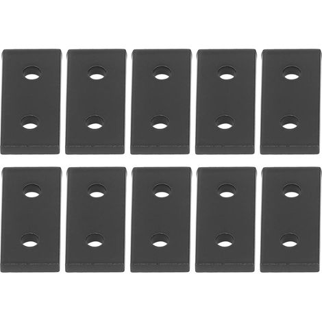 10 Pièces Plaques de Raccord en Aluminium, Fixation de Table Métallique Anticorrosion à 2 Trous (1/5)