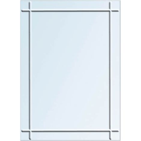 Showerdrape Marylebone Rectangular Wall Mounted Diamond Cut 60 x 45cm Bathroom Mirror (1/4)