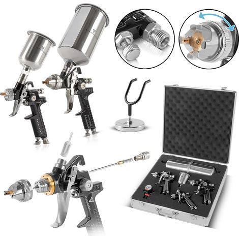 STAHLWERK Set di pistole HVLP SGS-1125 ST 21 parti 3 pistole a spruzzo (1/5)