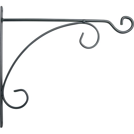 Potence fer rond anthracite 32x30 cm (1/5)