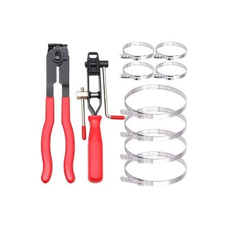 Kit pince à sertir pour colliers sans oreille – Outil de serrage pour soufflets de cardan, dépose et pose des bandes de fixation CV joint (1/5)