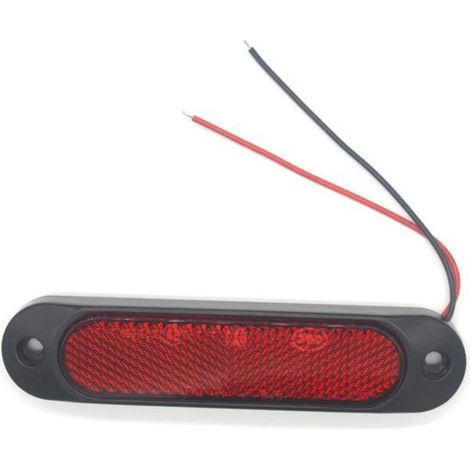 2 Pièces-Feux Latéraux À Réflecteur Rouge Camion Remorque Caravane Lumières 27led (1/4)