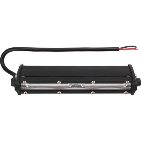 Phare de travail LED noir pour voiture, lampe de conduite 54W à une rangée, barre lumineuse universelle tout-terrain pour moto (1/5)