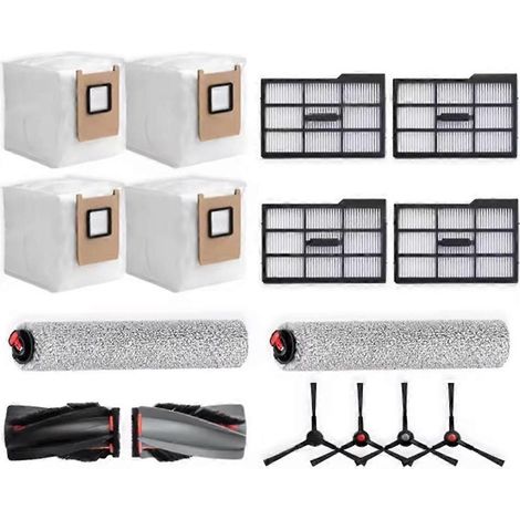 15-teiliges Set für den Eufy Omni E25/E28 Staubsauger: Ersatzteile für Hauptbürste, Rotationsbürste, Seitenbürste, Staubbeutel und Filter. (1/5)