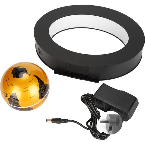 Floating Globe Magnetic Levitation World Map Ball Desktop Decoration with Oval Base 100‑240VAU Plug (1/5)