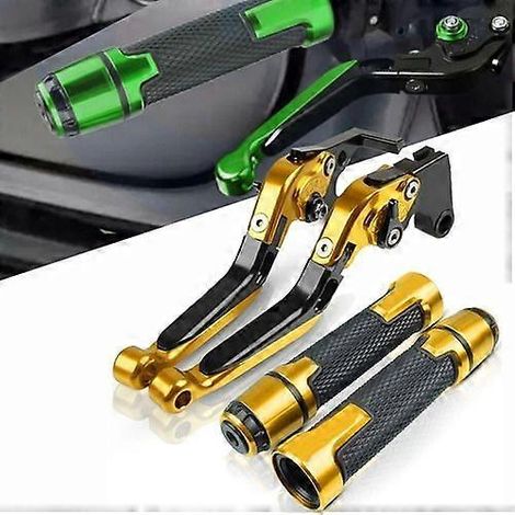 Poignées et leviers pliables pour Honda CBR600RR 2003-2006 A (jaune)