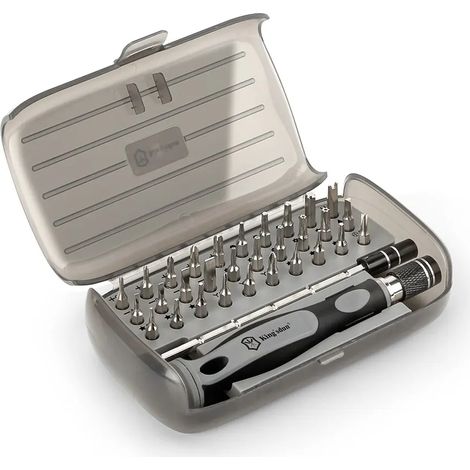 Jeu de tournevis de précision (32 en 1) avec mini-embouts magnétiques, adapté à la réparation de téléphones portables et de montres. (1/5)