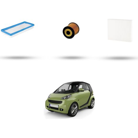 Kit tagliando 3 filtri compatibile con Smart ForTWO II Coupe/Cabrio (451) 0.8 CDI 33kw Dal 2007 (1/5)