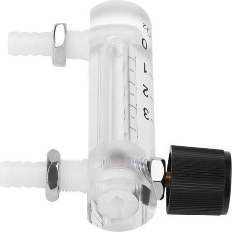 LZQ-2 Durchflussmesser 0-3 l/min mit Regelventil für Sauerstoff/Luft/Gas (1/5)