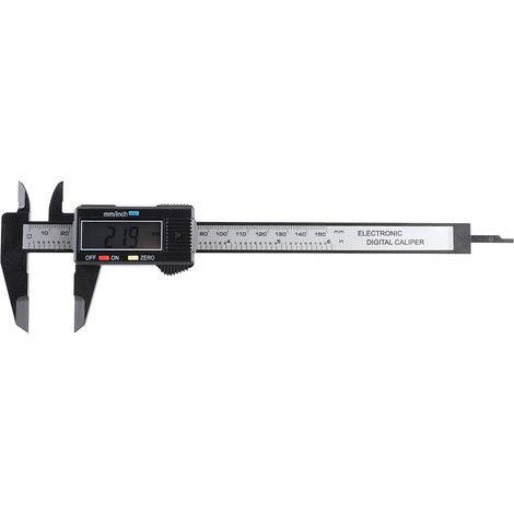 Pied à coulisse numérique électronique 150mm noir, règle de mesure LCD, outil de traçage et mesure de précision (1/5)