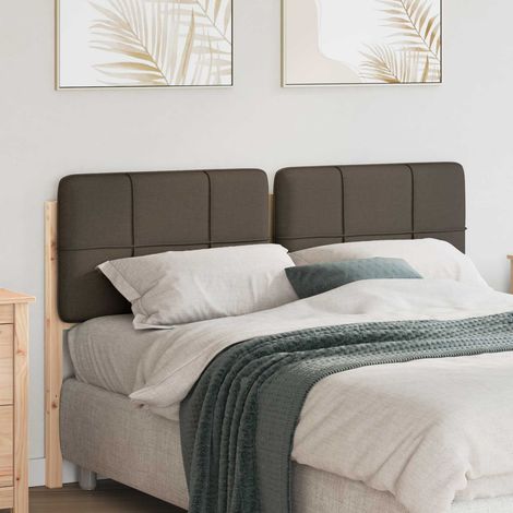 Gepolstertes Kopfteil mit Kopfteil Braun und Taupe 135 cm
