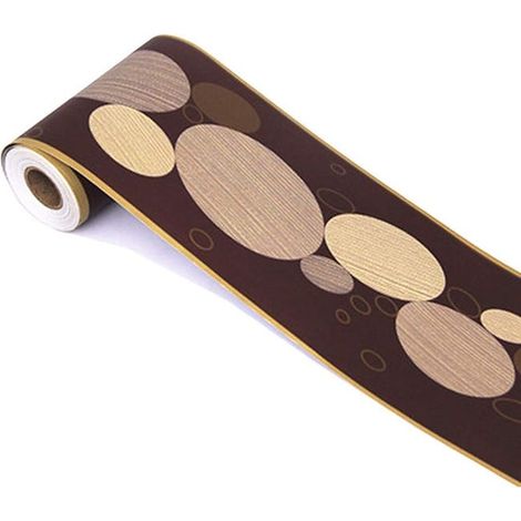 Un rotolo di adesivi murali floreali vintage, adatti per la decorazione di interni, bagno e cucina, di dimensioni 10 cm x 9 metri. (1/4)