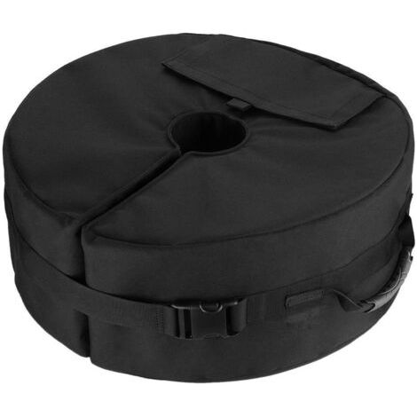 Sac De Poids pour Parasol De Patio, 46cm Support De Base De Sable Détachable Rond Sac De Poids Parasol Résistant Aux Intempéries s'adapte Porte-à-Faux Décalé, Porte-Parapluie Ou Mât De Drapeau (1/5)