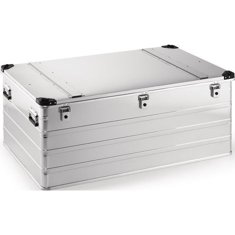Caja de aluminio L1192xW790xH515mm 415l con cierre a presión y esquinas apilables