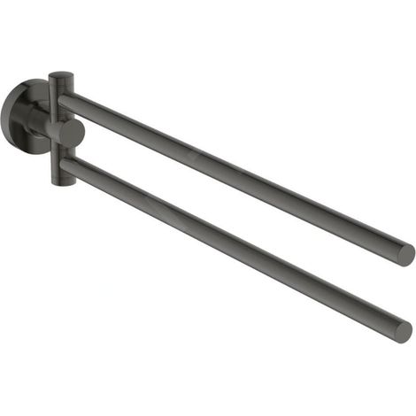Ideal Standard IOM - Porte-serviettes, pivotant, longueur 37 cm, Magnetic Grey A9131A5 (1/3)