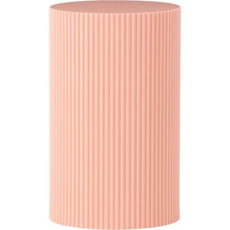 Table d'Appoint Nervurée "Lenox" 50cm Pêche (1/4)