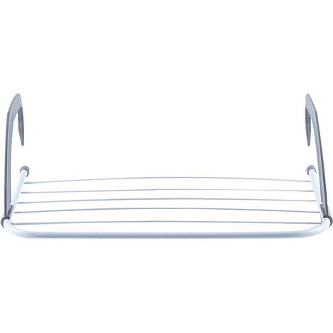 Etendoir A Linge - Pliable - Pour Balcon Ou Mur - 50 X 35 Cm - Blanc - 1 Piece (1/5)