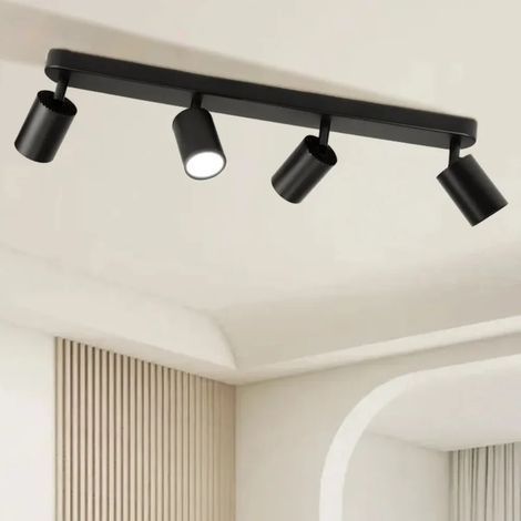 JOYINLED Plafonnier LED 4 spots GU10 en saillie – Éclairage LED pour salon, couloir ou décoration intérieure (220 V) (1/5)