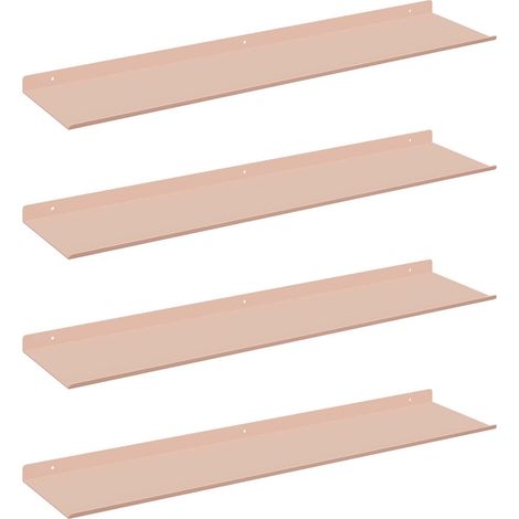 Maison Exclusive - Schwebendes Regal 4 pcs Rosa 80 x 18 x 2,5 cm