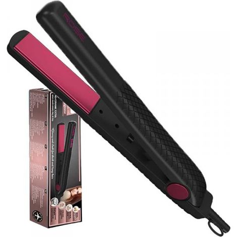Piastra per Capelli 30W Riscaldamento Rapido con Piastre da 10cm in Ceramica Max 200 gradi con Cavo Girevole a 360 per Capelli Lisci Nero