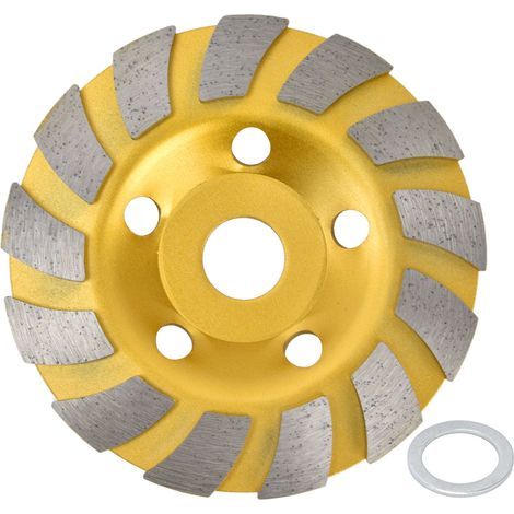 Disque à meuler le béton à segments diamantés turbo, coupe rapide, pour meuleuse à maçonnerie, 125 mm (1/5)
