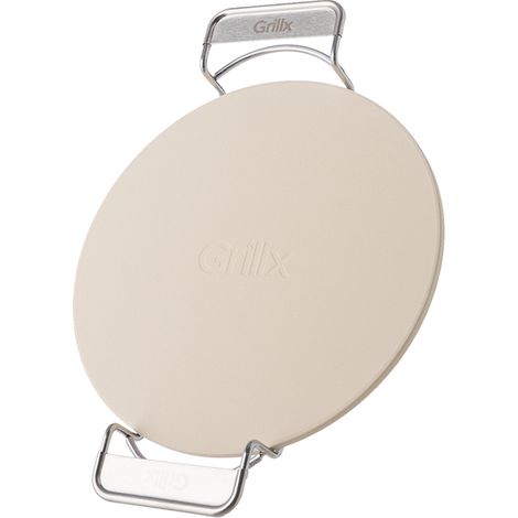 GrillX Pierre à pizza avec support - 30,5 cm de diamètre - Four et barbecue - Pierre à pizza - Kamado