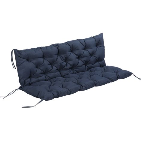 Cojín para banco de 3 plazas 150x98x8 cm azul oscuro HOMVRA (1/5)