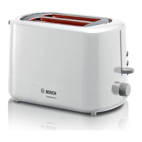 Tostadora Bosch TAT3A111 con bandeja para panecillos, blanca (1/5)