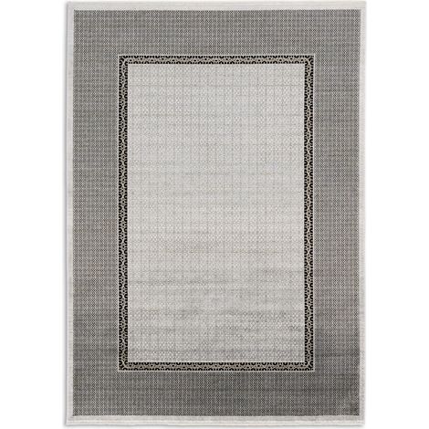 ASTRA Tapis «Scala» Bordure argent/gris 80 x 150 cm à poils doux (1/5)