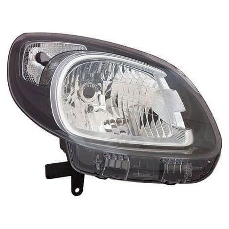 Phare avant droit H4 noir Renault Kangoo depuis 2013